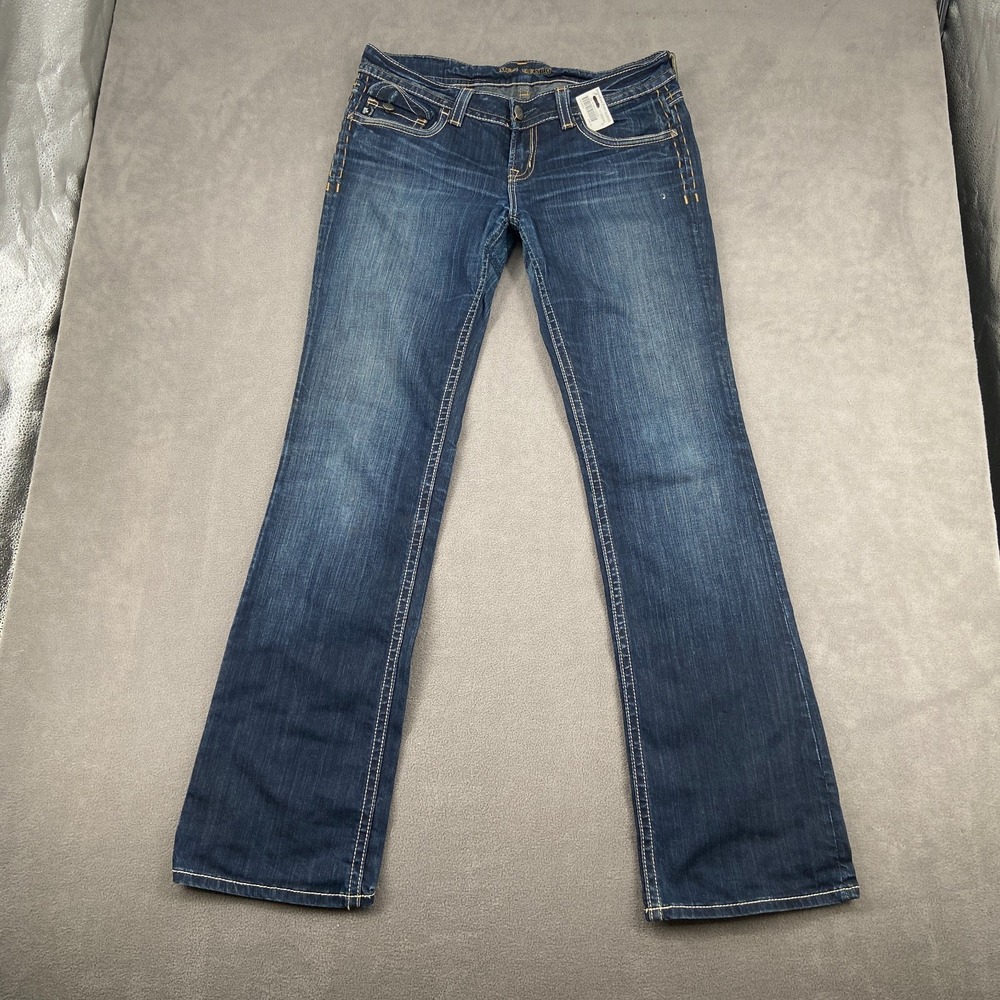 Mek Denim Avondale Bootcut Jeans Womens 33x36 Blue Contrast Stitch Streetwear
